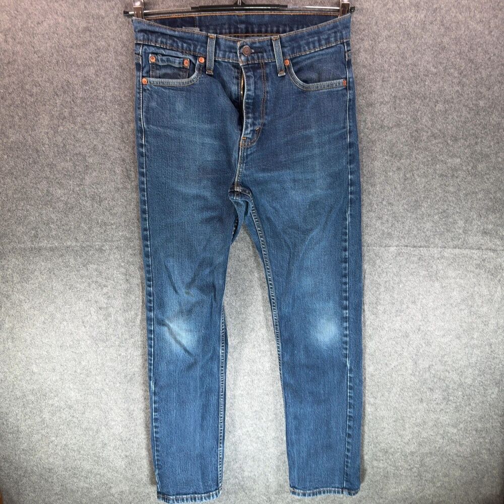 Levi's 505 Straight Leg Jeans - Medium Wash Blue - 30x32